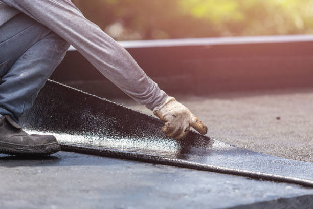 Professional Basement Waterproofing technician working in Hudson Lake, IN
